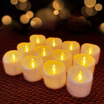 TG29567 ŚWIECZKA LED LAMPKA ZNICZ WKŁAD DO ZNICZA ŚWIECZNIKA TEALIGHT + baterie