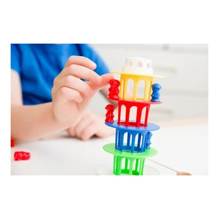 TG55521 GRA BALANSUJĄCA WIEŻA ZRĘCZNOŚCIOWA CHWIEJĄCA SIĘ KRZYWA WIEŻA GRY RODZINNE