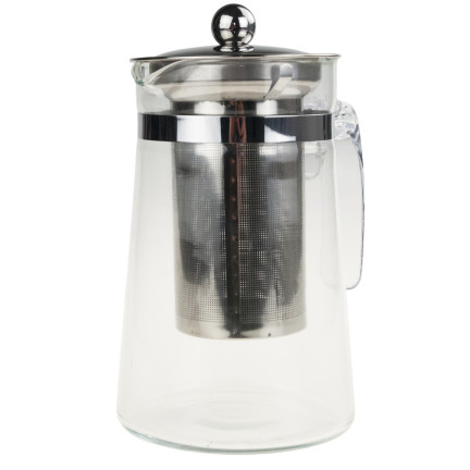 LUT4230 DZBANEK ŻAROODPORNY Z ZAPARZACZEM 0,75L METALOWA POKRYWKA