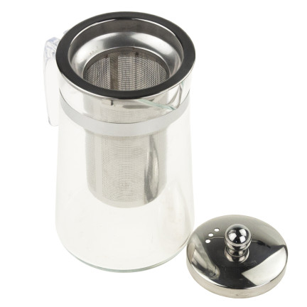 LUT4230 DZBANEK ŻAROODPORNY Z ZAPARZACZEM 0,75L METALOWA POKRYWKA