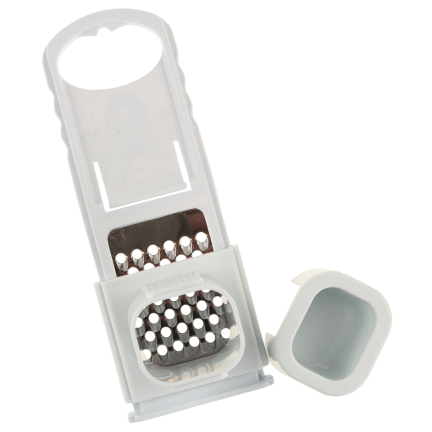 LUXL-145 TARKA PŁASKA DO CZOSNKU IMBIRU ORZECHÓW DO TARCIA SIEKACZ MAŁA STALOWA