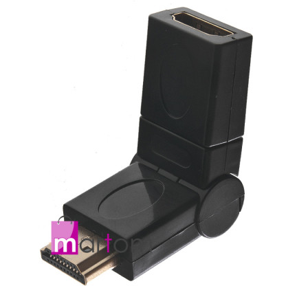 CC25 ADAPTER OBROTOWY 360 HDMI GOLD