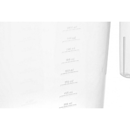 HOB081207 DZBANEK KUBEK KUCHENNY Z MIARKĄ PODZIAŁKĄ MIARKA 1L OWALNY TRANSPARENTNY