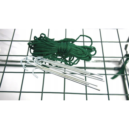 TUN5460 SZKLARNIA OGRODOWA tunel foliowy Z PÓŁKAMI rozsady