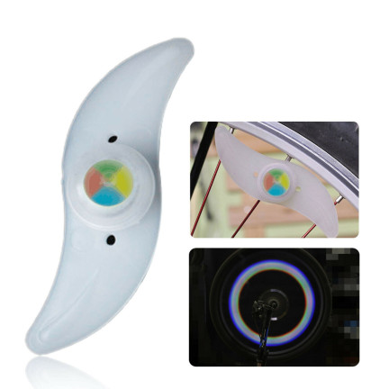 ER51 LAMPKA ROWEROWA LED NA SZPRYCHY KOŁA ROWER NAKŁADKA NA koło rowerowe