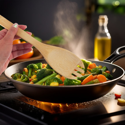 MUT2346 ZESTAW AKCESORIÓW PRZYBORÓW KUCHENNYCH ŁYŻKI ŁOPATKI W STOJAKU 6SZT