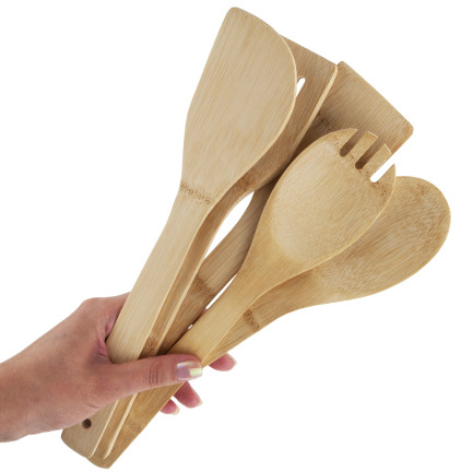 MUT2346 ZESTAW AKCESORIÓW PRZYBORÓW KUCHENNYCH ŁYŻKI ŁOPATKI W STOJAKU 6SZT