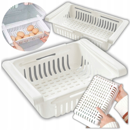 TG70287 DODATKOWA SZUFLADA POJEMNIK NA ŻYWNOŚĆ PÓŁKA ORGANIZER DO LODÓWKI WYSUWANY