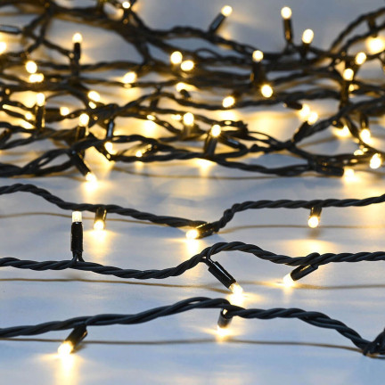 Lampki led 500l, ciepłe białe, choinkowe, świąteczne, wewnętrzne, zewnętrzne, 3+25m