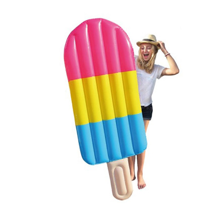 P1C MATERAC DMUCHANY LÓD KOLOROWY NA BASEN PLAŻĘ WYGODNY DUŻY