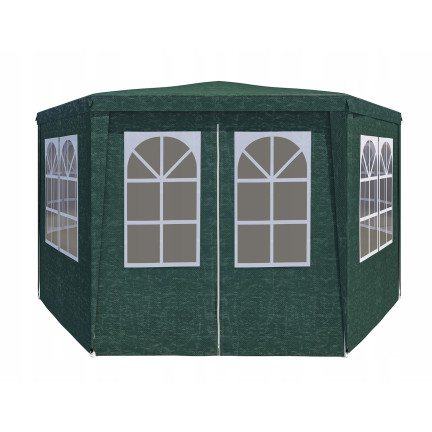 TG77597-1 duży PAWILON NAMIOT OGRODOWY HANDLOWY ALTANA DO OGRODU NA TARAS 4x4 6 scian