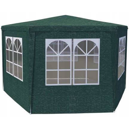 TG77597-1 duży PAWILON NAMIOT OGRODOWY HANDLOWY ALTANA DO OGRODU NA TARAS 4x4 6 scian