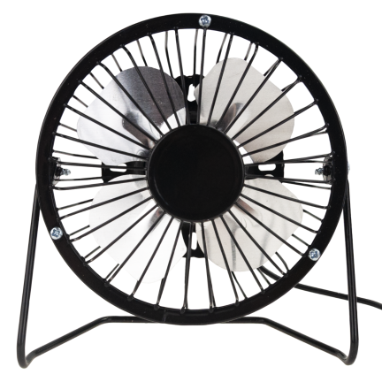 PC74 WIATRAK WENTYLATOR USB STOJĄCY METALOWY BIUROWY STOŁOWY WIATRACZEK NA BIURKO