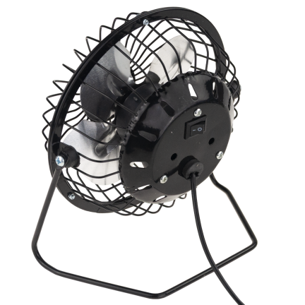 PC74 WIATRAK WENTYLATOR USB STOJĄCY METALOWY BIUROWY STOŁOWY WIATRACZEK NA BIURKO