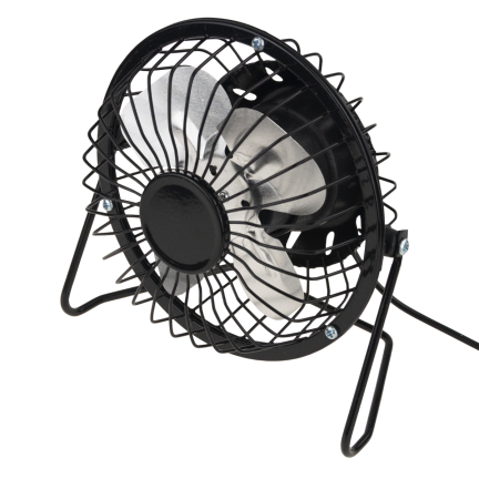 PC74 WIATRAK WENTYLATOR USB STOJĄCY METALOWY BIUROWY STOŁOWY WIATRACZEK NA BIURKO