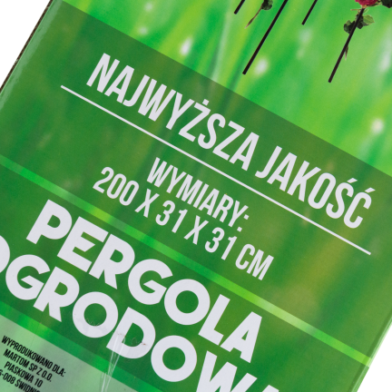 PERG-N0293 PERGOLA OGRODOWA PIRAMIDA PODPORA NA RÓŻE PNACZA SŁUP METALOWY
