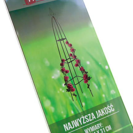 PERG-N0293 PERGOLA OGRODOWA PIRAMIDA PODPORA NA RÓŻE PNACZA SŁUP METALOWY