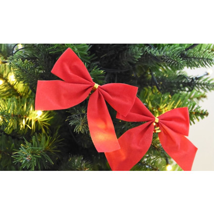TG59784 KOKARDY KOKARDKI WELUROWE NA CHOINKĘ STROIK ZAWIESZKI ZESTAW 12SZT DRUCIK