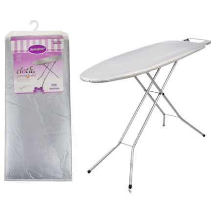 TG56599 POKROWIEC NA DESKĘ DO PRASOWANIA metalizowany TEFLONOWA POWŁOKA SZARY