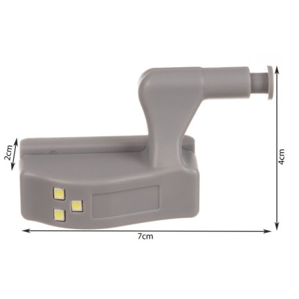 16146 LAMPKA DO SZAFKI SZUFLADY 3 LED NA ZAWIAS SZAFY