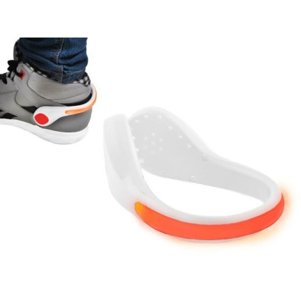 SS32 OPASKA DLA BIEGACZA NA BUTY BIAŁA LEDOWA ŚWIATŁO