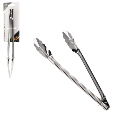 BBQ0711 SZCZYPCE KUCHENNE DO GRILLA ZE STALI NIERDZEWNEJ 28CM DO GOTOWANIE STEKÓW