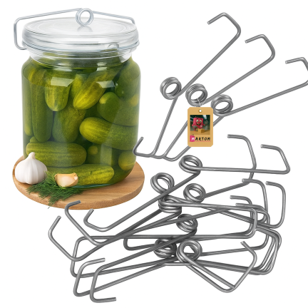 VAJ1742 KOMPLET 20SZT. SPRĘŻYNKI SPRĘŻYNEK DO SŁOI SŁOIKÓW weck