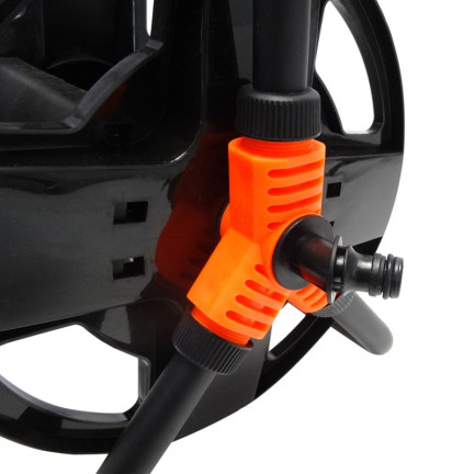 Q42W1 STOJAK NA WĄŻ OGRODOWY Zwijany do 20m WÓZEK ZWIJACZ BĘBEN Lekki Wygodny