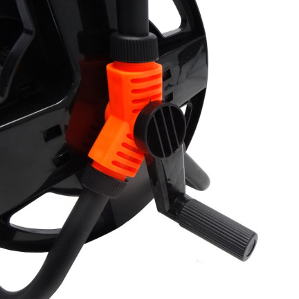 Q42W1 STOJAK NA WĄŻ OGRODOWY Zwijany do 20m WÓZEK ZWIJACZ BĘBEN Lekki Wygodny