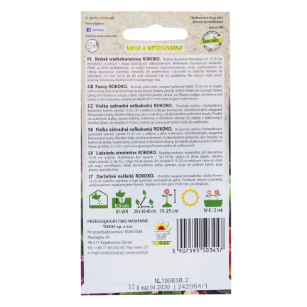 R3457 BRATEK WIELKOKWIATOWY ROKOKO 0,2G KWIATY TORAF