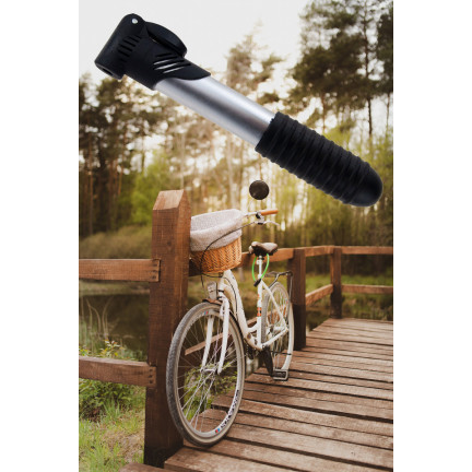 RB26 POMPKA ROWEROWA Z AKCESORIAMI PIŁEK DO ROWERU IGŁA Z UCHWYTEM na RAMĘ PODRÓŻNA