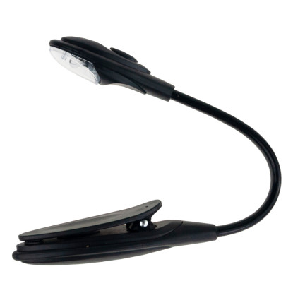 RB90 LAMPKA Z KLIPSEM LED DO CZYTANIA KSIĄŻKI ELASTYCZNA NA MONITOR baterie