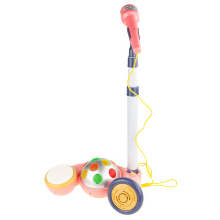 RJ2835 MIKROFON KARAOKE NA STATYWIE KULA DISCO MP3 DLA DZIECI MAŁA GWIAZDA