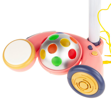 RJ2835 MIKROFON KARAOKE NA STATYWIE KULA DISCO MP3 DLA DZIECI MAŁA GWIAZDA