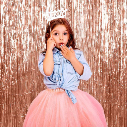 TG66229-3 KURTYNA FOLIOWA DEKORACYJNA SZAMPAŃSKI URODZINY