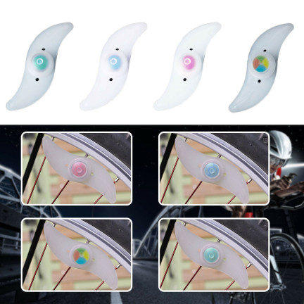 ER51 LAMPKA ROWEROWA LED NA SZPRYCHY KOŁA ROWER NAKŁADKA NA koło rowerowe