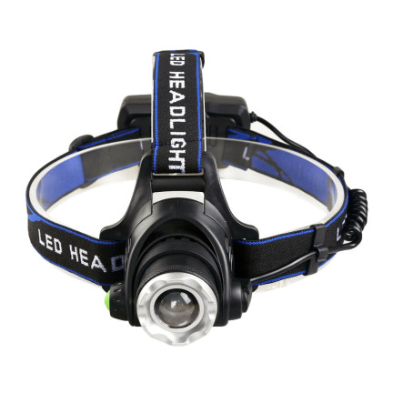 XA121 LATARKA CZOŁOWA LED ZOOM CREE XML T6 CZOŁÓWKA MOC akumulator + ładowarka