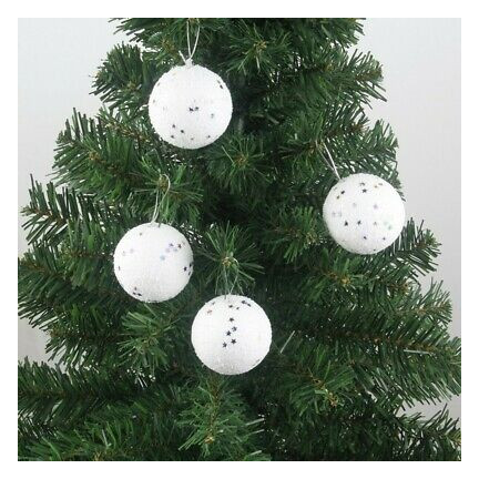 TG34724 KULE STYROPIANOWE 4szt BOMBKA z ZAWIESZKĄ 10CM BOMBKI STYROPIANOWE KOMPLET