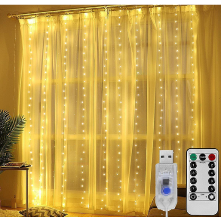 DC-26 KURTYNA ŚWIETLNA 3X2M BIAŁY CIEPŁY