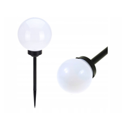 TG47830 Lampy SOLARNE OGRODOWE KULA lampa solarna ogrodowa LED kule biała do ogrodu