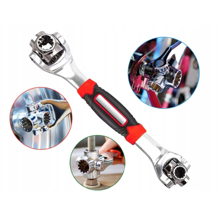 15505 KLUCZ NASADOWY UNIWERSALNY OBROTOWY 48W1 8-19mm WIELOFUNKCYJNY