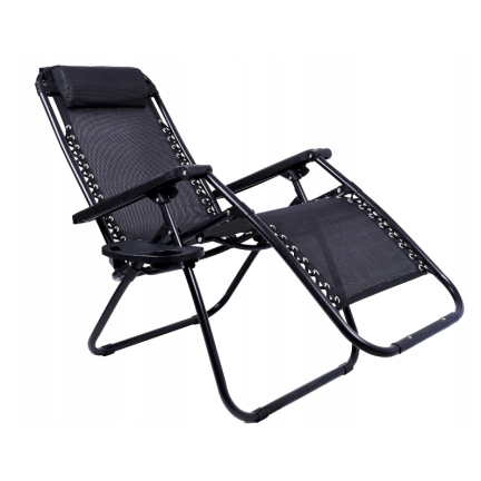 TG49016-1 LEŻAK OGRODOWY KRZESŁO ZERO GRAVITY PODSTAWKA 2SZT