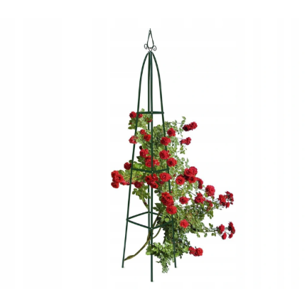 PERG-N0293 PERGOLA OGRODOWA PIRAMIDA PODPORA NA RÓŻE PNACZA SŁUP METALOWY
