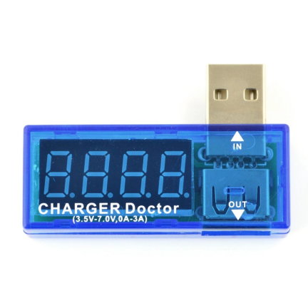 HH62 MIERNIK PRĄDU ŁADOWANIA WOLTOMIERZ USB