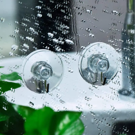 TG73980 WIESZAKI HACZYKI ŚCIENNE NA PRZYSSAWKI TRANSPARENTNE ZESTAW 20szt