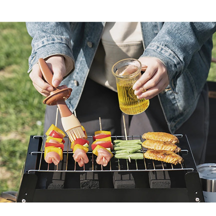 TG71420 GRILL SKŁADANY TURYSTYCZNY NA KEMPING BBQ PRZENOŚNY WĘGLOWY