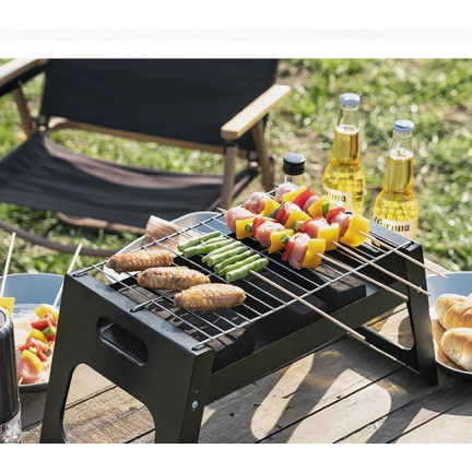 TG71420 GRILL SKŁADANY TURYSTYCZNY NA KEMPING BBQ PRZENOŚNY WĘGLOWY