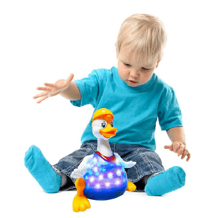 B16F1 INTERAKTYWNY KACZOR KACZKA TAŃCZY CHODZI ŚPIEWA ŚWIECI