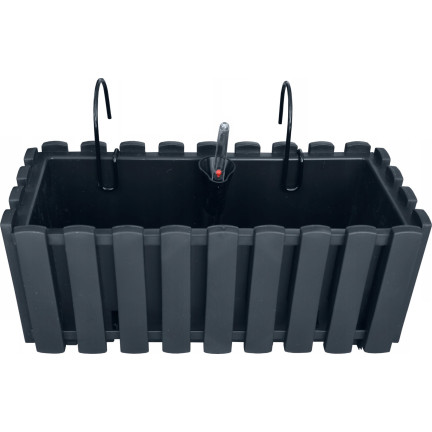 DDEF400W-S433 SKRZYNKA BALKONOWA DONICZKA 38cm Z UCHWYTAMI ANTRACYT miernik wilgoci