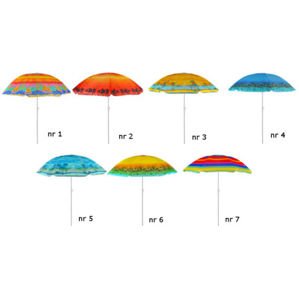 SS27 PARASOL PLAŻOWY OGRODOWY REGULOWANY 5 KOLOROWÓW